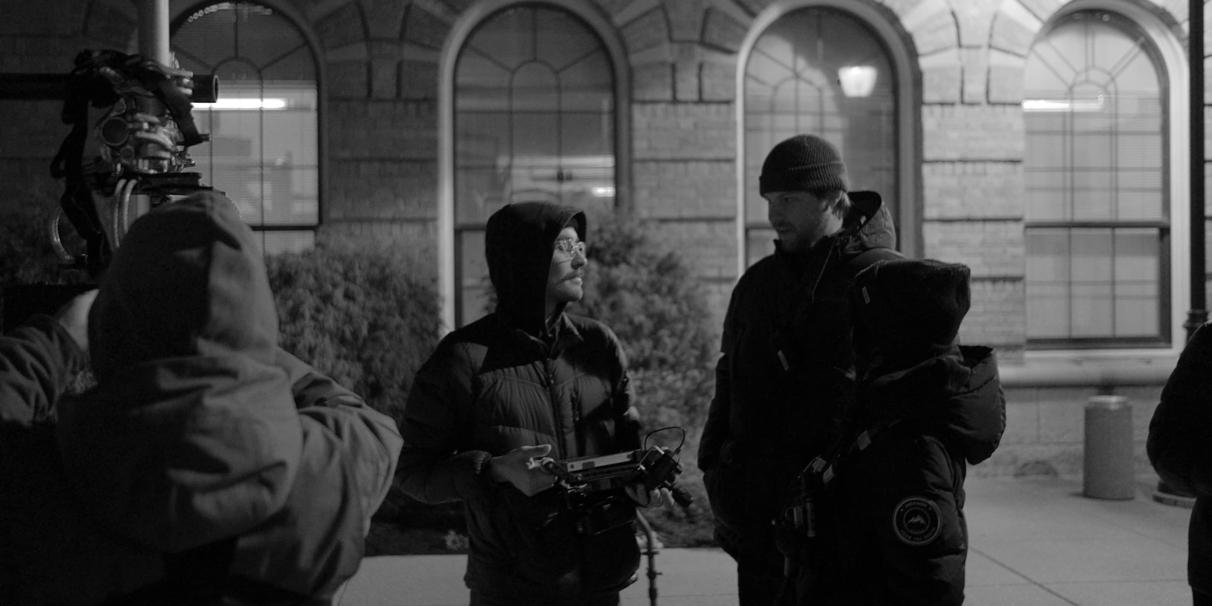 NMC crew filming on location